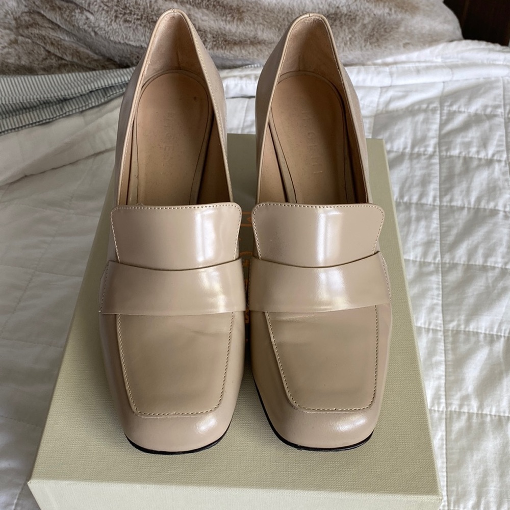 M.Gemi, The Cherico, beige Italian luxury pumps Sz 39